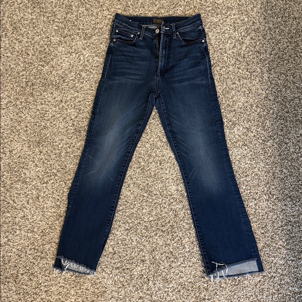 MOTHER Insider Crop Step Fray
